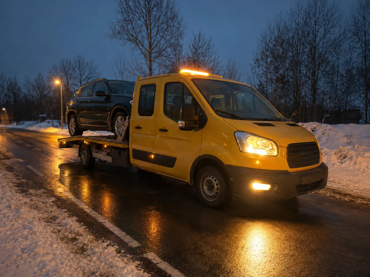 Pomoc drogowa po awarii nocą – rozruch akumulatora w Ełku